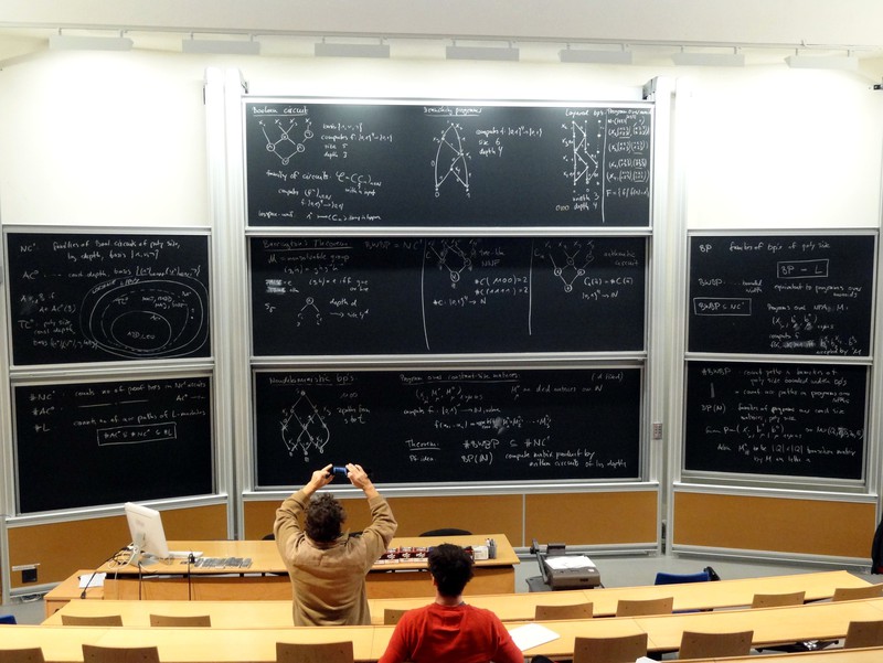 The blackboard after Heribert Vollmer’s talk